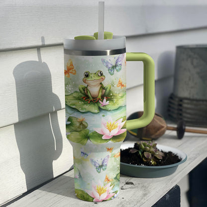 Shineful Tumbler Frog Blossom Bliss