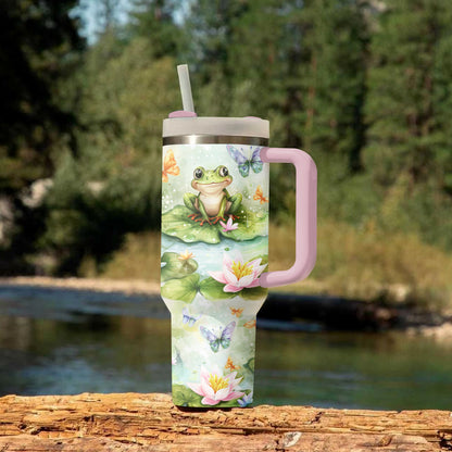 Shineful Tumbler Frog Blossom Bliss