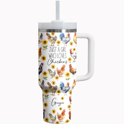 Chicken Tumbler Shineful Just A Girl Who Loves Chickens