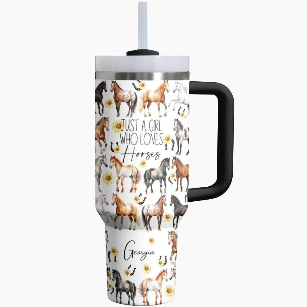 Horse Tumbler Shineful Just A Girl Who Loves Horses