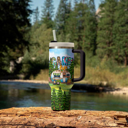 Camping Shineful Tumbler Camp Life Personalized