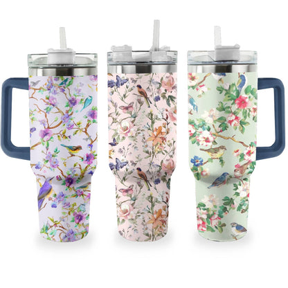 Shineful Tumbler Flowers & Birds set