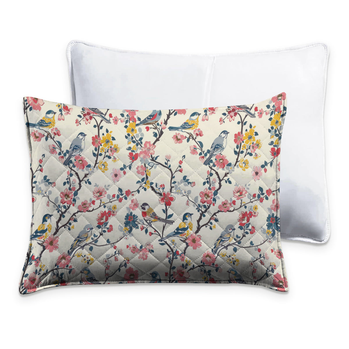 Shineful Quilt 3-Piece Set Floral Bird