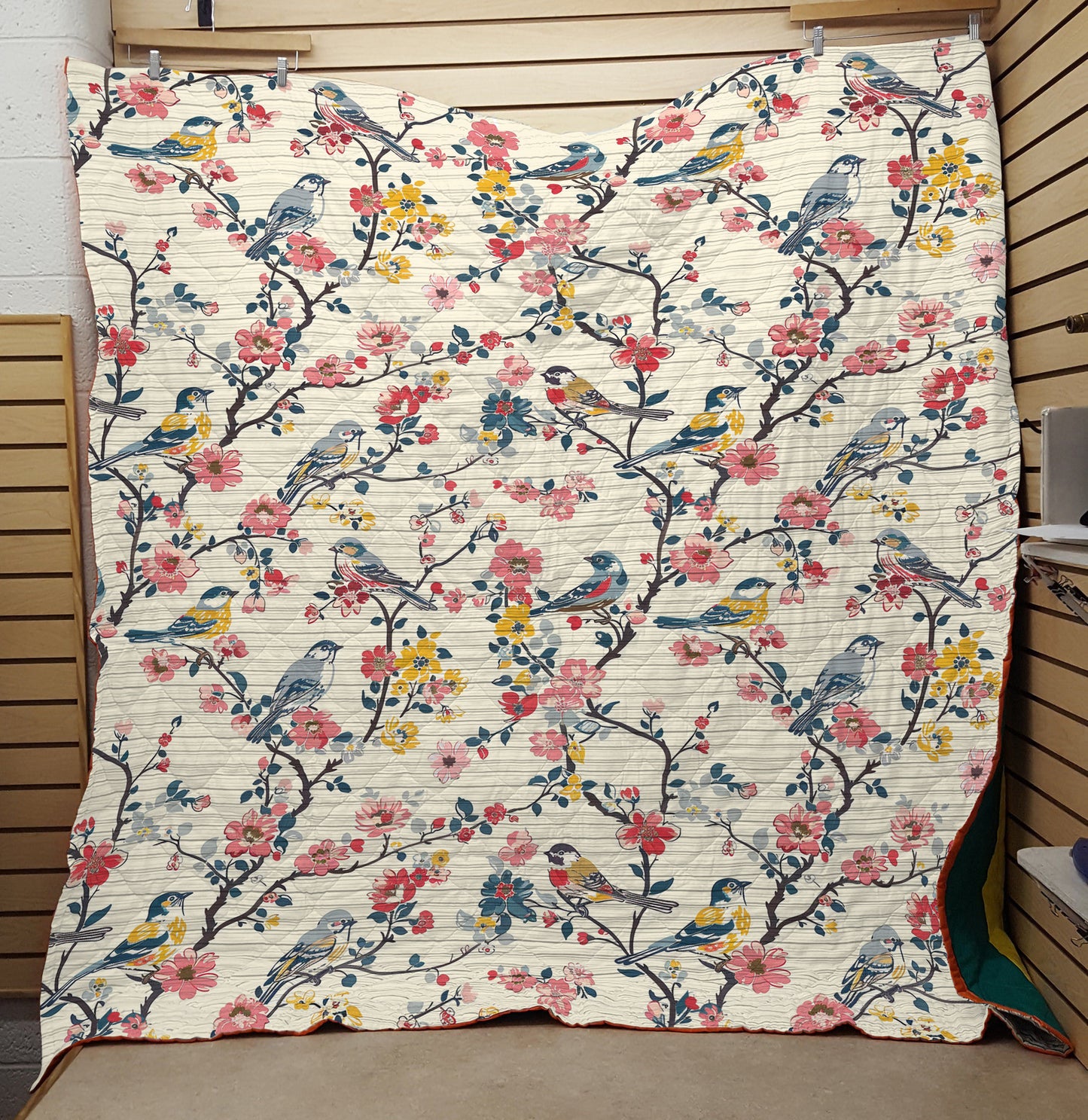 Shineful Quilt 3-Piece Set Floral Bird