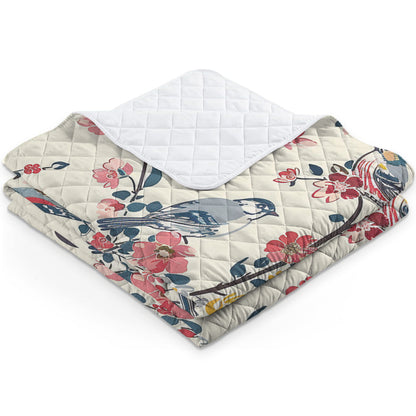 Shineful Quilt 3-Piece Set Floral Bird