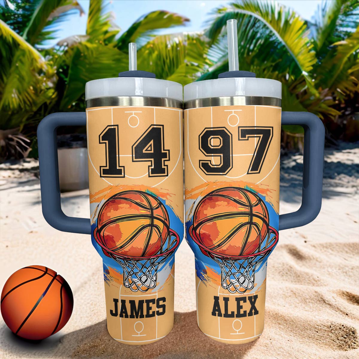 Shiny personalisierter Becher Basketball Lovely