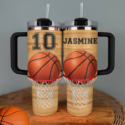 Shineful Personalized Tumbler Proud Basketball