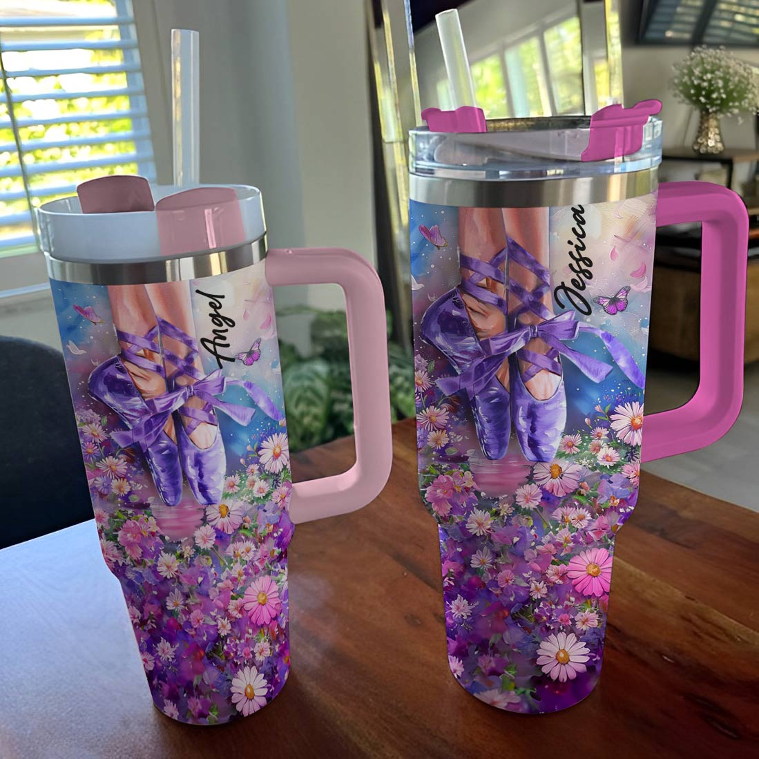 Shineful Personalized Tumbler Ballet Gorgeous Floral