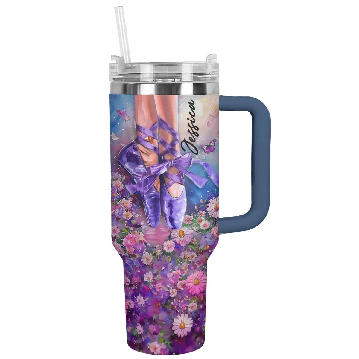 Shineful Personalized Tumbler Ballet Gorgeous Floral