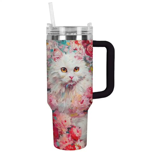 Shineful Tumbler Rose Cat Ver2