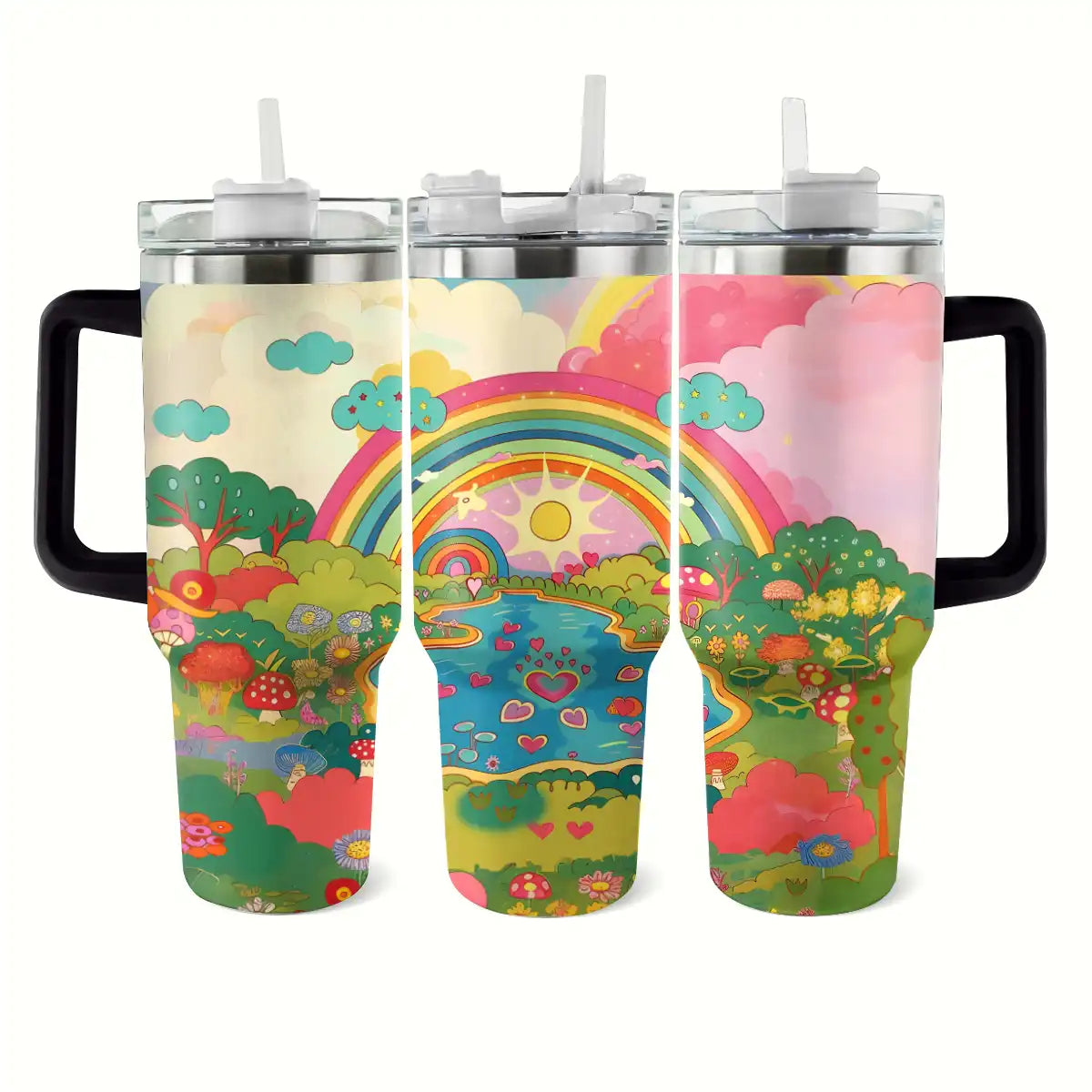 Glänzender Becher Rainbow Fantasy