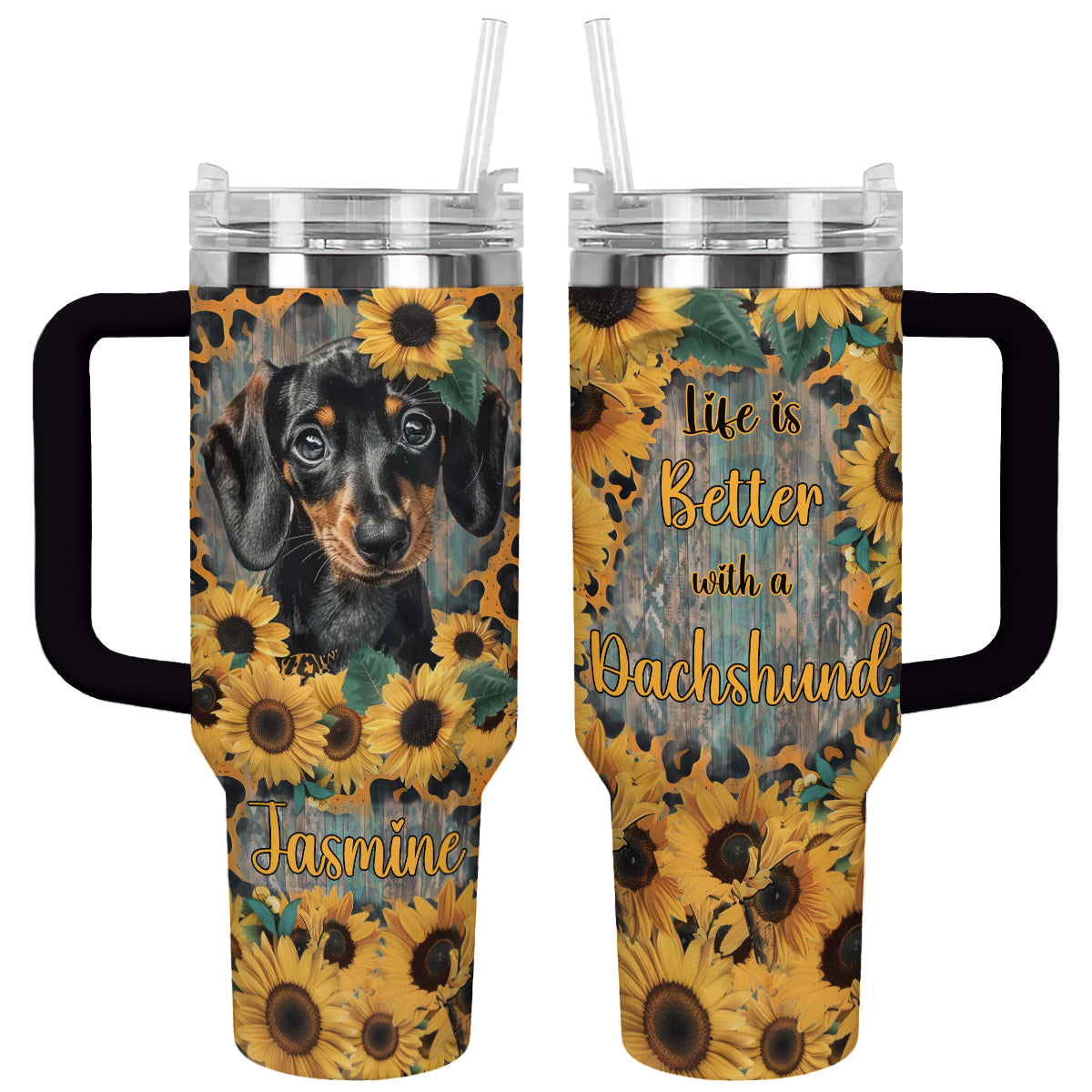 Shineful Tumbler Sunflower Dachshund