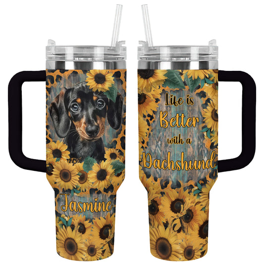 Shineful Tumbler Sonnenblume Dackel