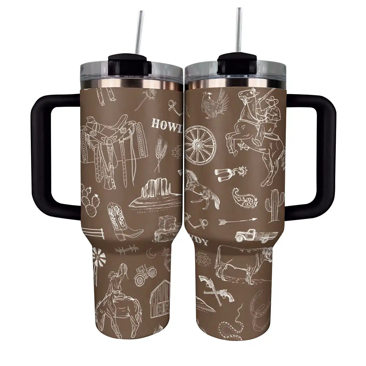 Shineful Tumbler Western Roundup