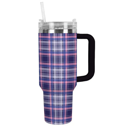 Shineful Tumbler Purple Plaid