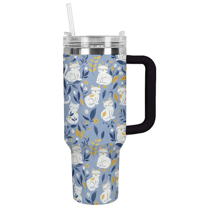 Shineful Tumbler Cats in Blue