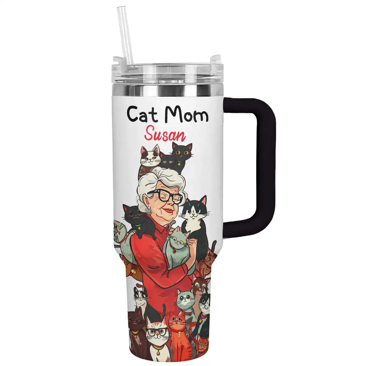 Shineful Tumbler Personalized Cat mom