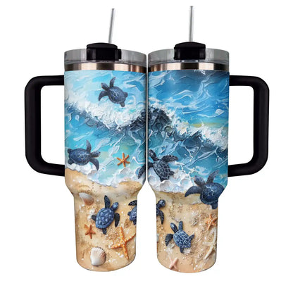 Shineful Tumbler Sea Turtle Vacation