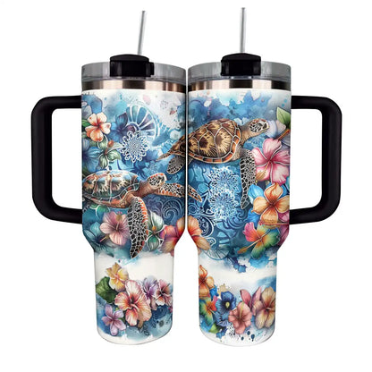 Shineful Tumbler Tropical Sea Turtles