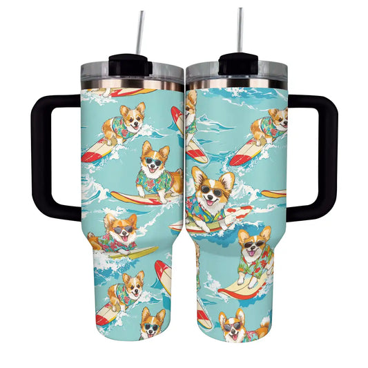 Shineful Tumbler Swimming Corgis