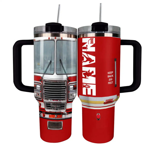 Shineful Tumbler Personalized Firefighter