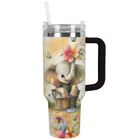 Shineful Tumbler For Elephant Lovers