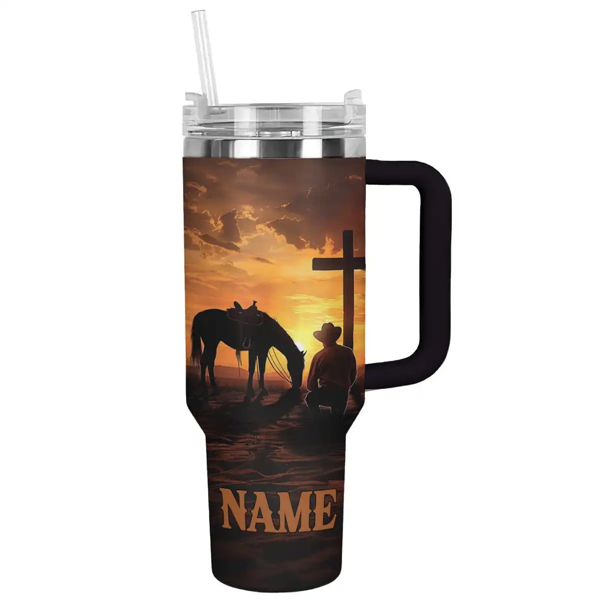 Shineful Tumbler Personalized Cowboy