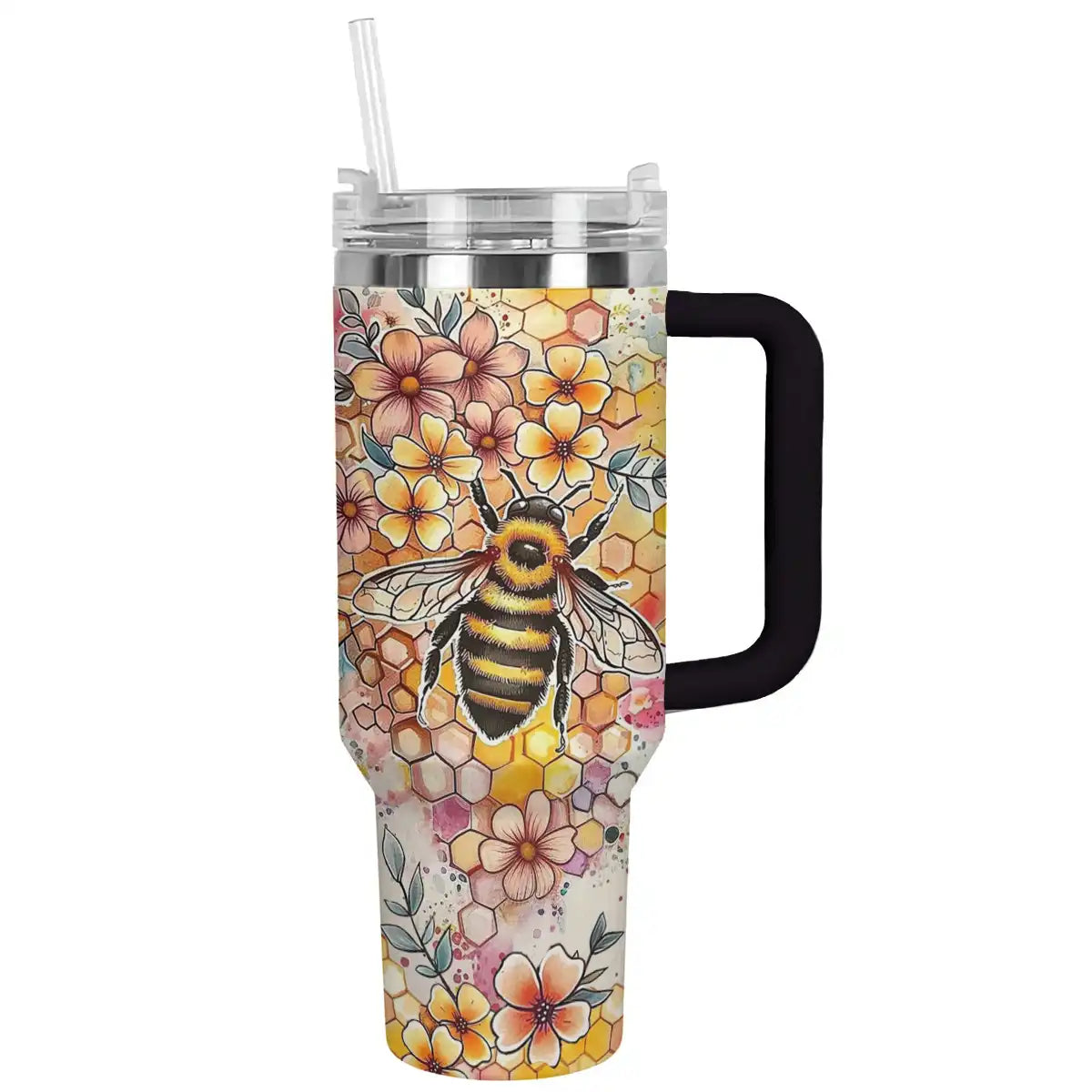 Shineful Tumbler Floral Bee