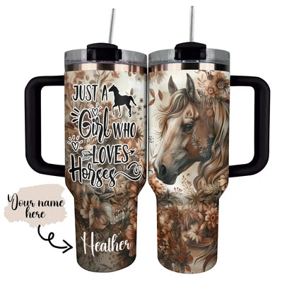 Shineful Tumbler Personalized Boho Horse