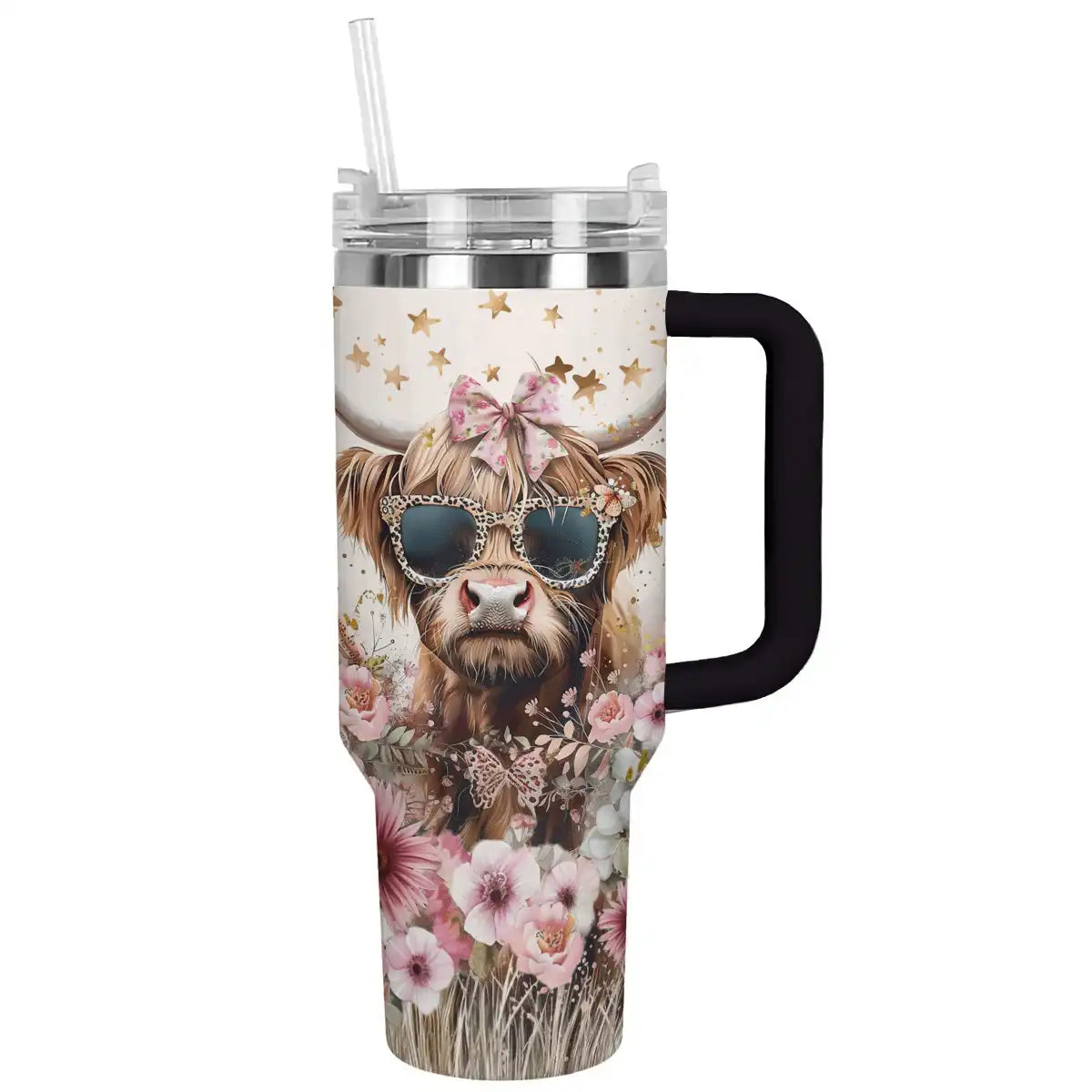 Glänzender Becher Fashion Cow