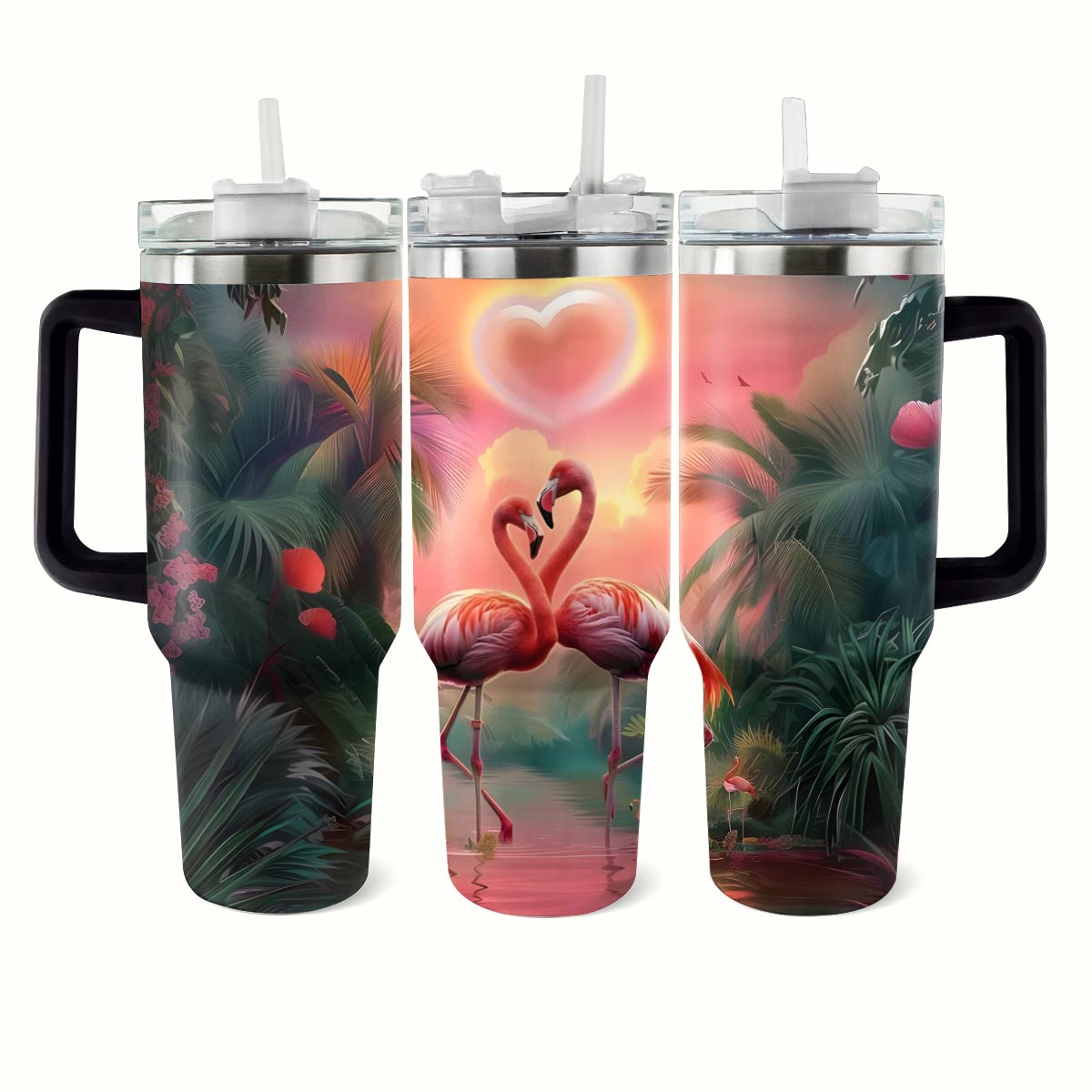 Shineful Tumbler Flamingo Couple