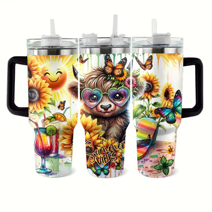 Shineful Tumbler Summer Cow