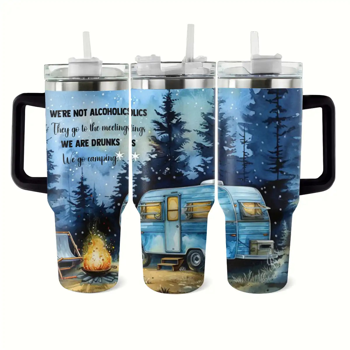 Shineful Tumbler We Go Camping