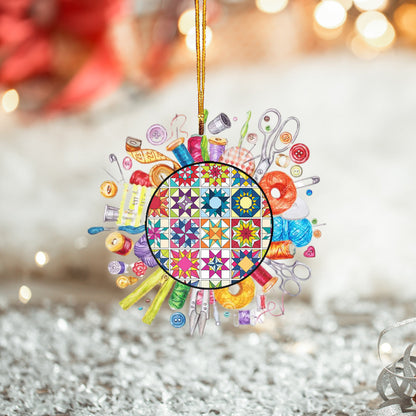 Quilt Circle Shineful® Decoration Ornament Nl09