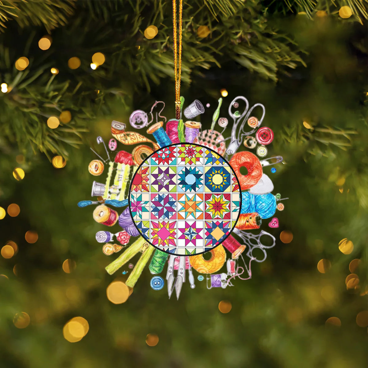 Quilt Circle Shineful® Decoration Ornament Nl09