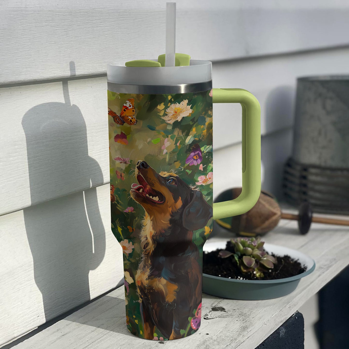 Shineful Tumbler Dachshund In Bloom