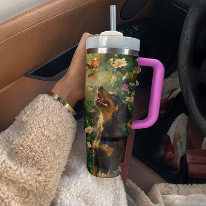 Shineful Tumbler Dachshund In Bloom