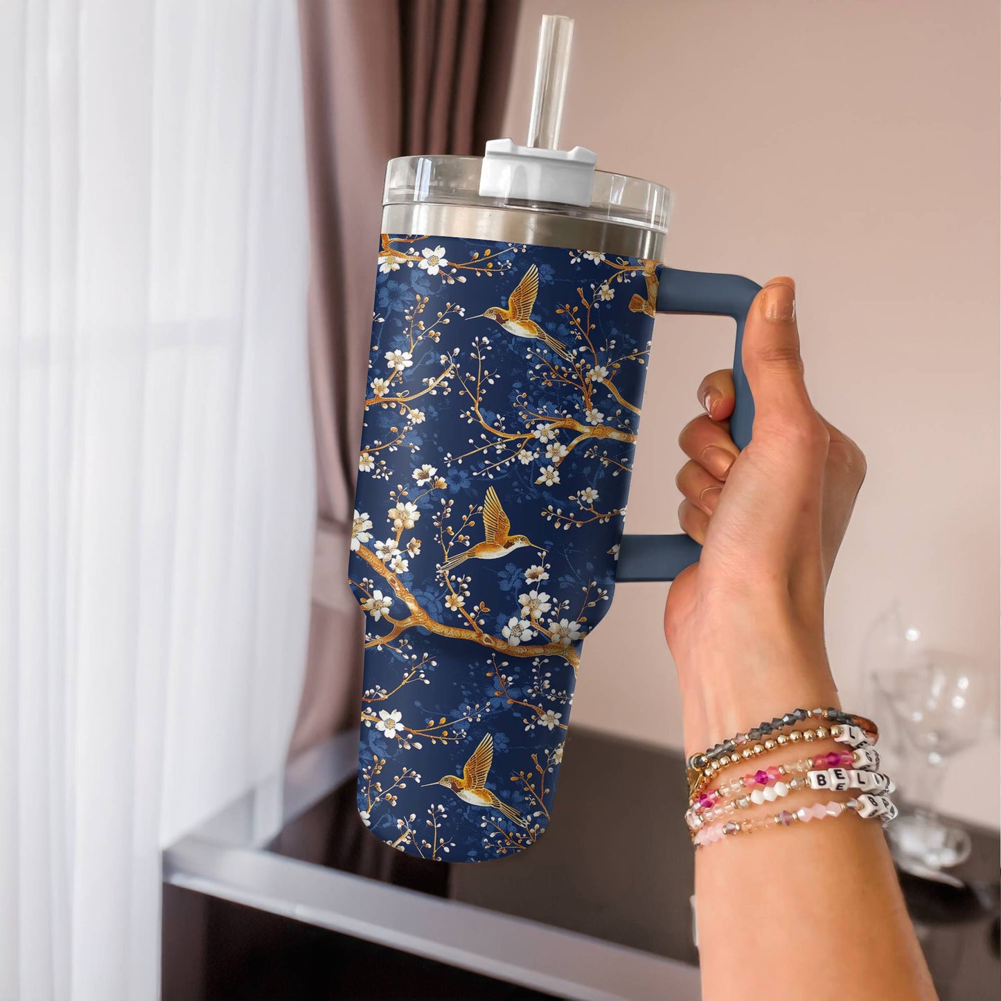 Shineful Tumbler Golden Hummingbird