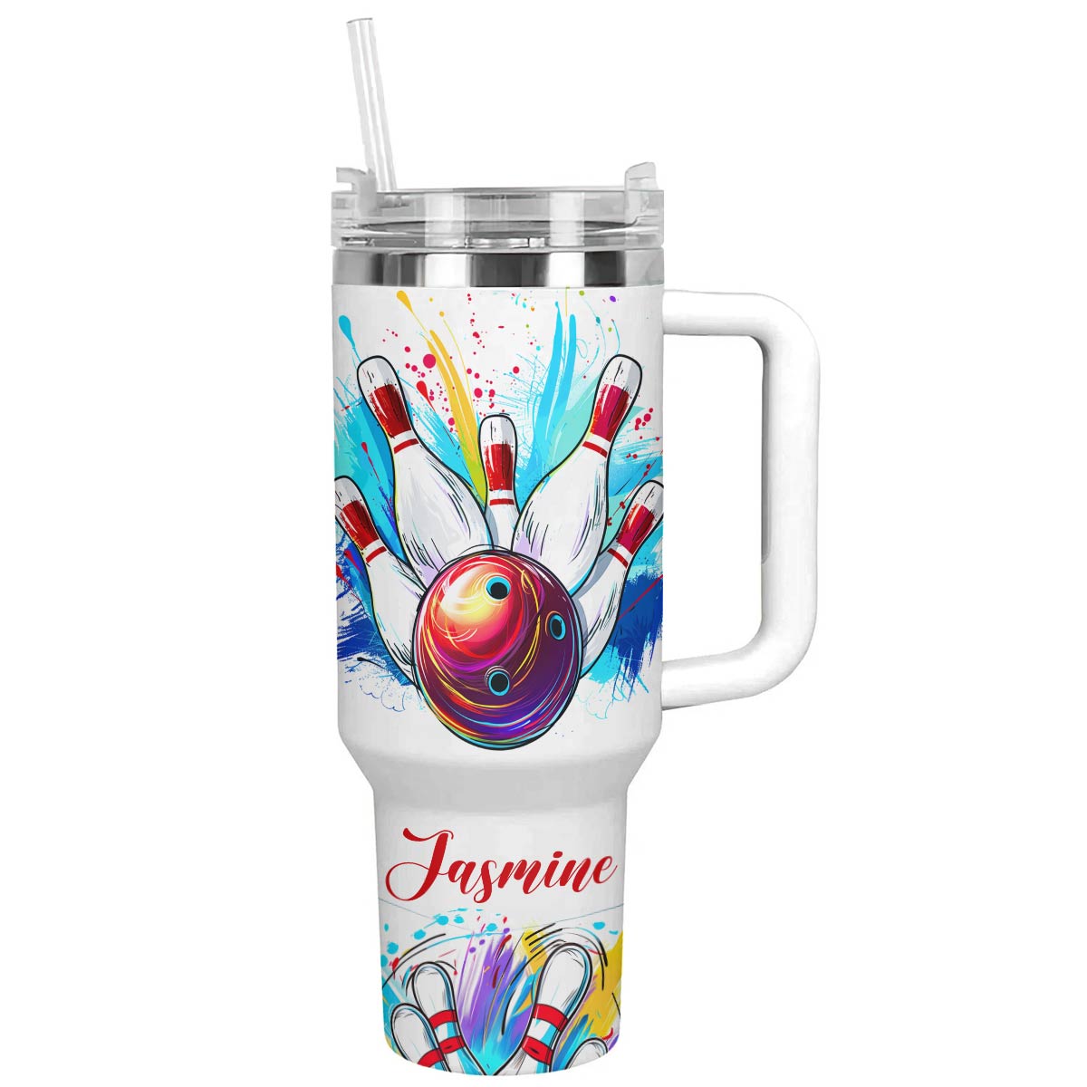 Shineful Personalized Tumbler Bowling In My Love