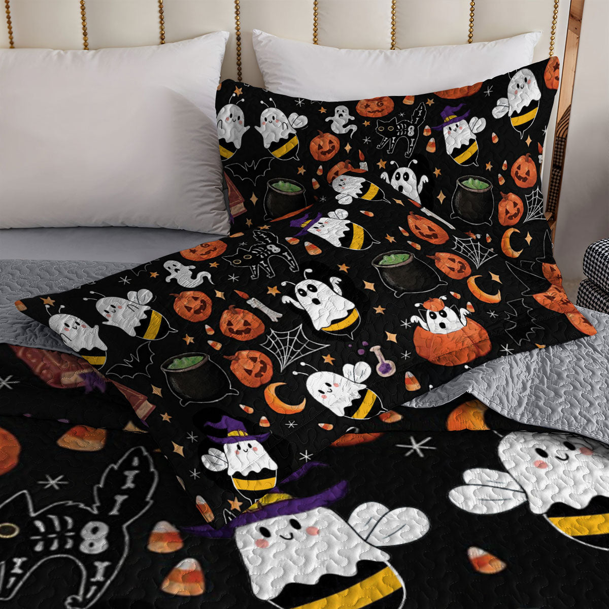 Shineful All Season Quilt 3-teiliges Set Boo Bees