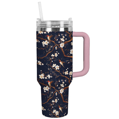 Shineful Tumbler Cherry Blossom And Bird