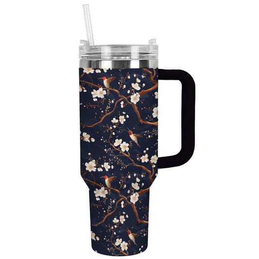 Shineful Tumbler Cherry Blossom And Bird