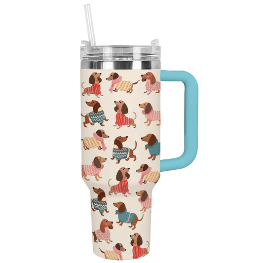 Shineful Tumbler Dachshund Cozy Winter