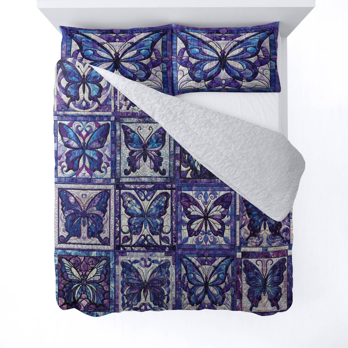 Shineful All Season Quilt 3-Piece Set Magnificent Butterflies