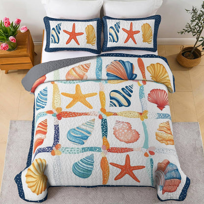 Shineful All Season Quilt 3-Piece Set Beachlife Lovely