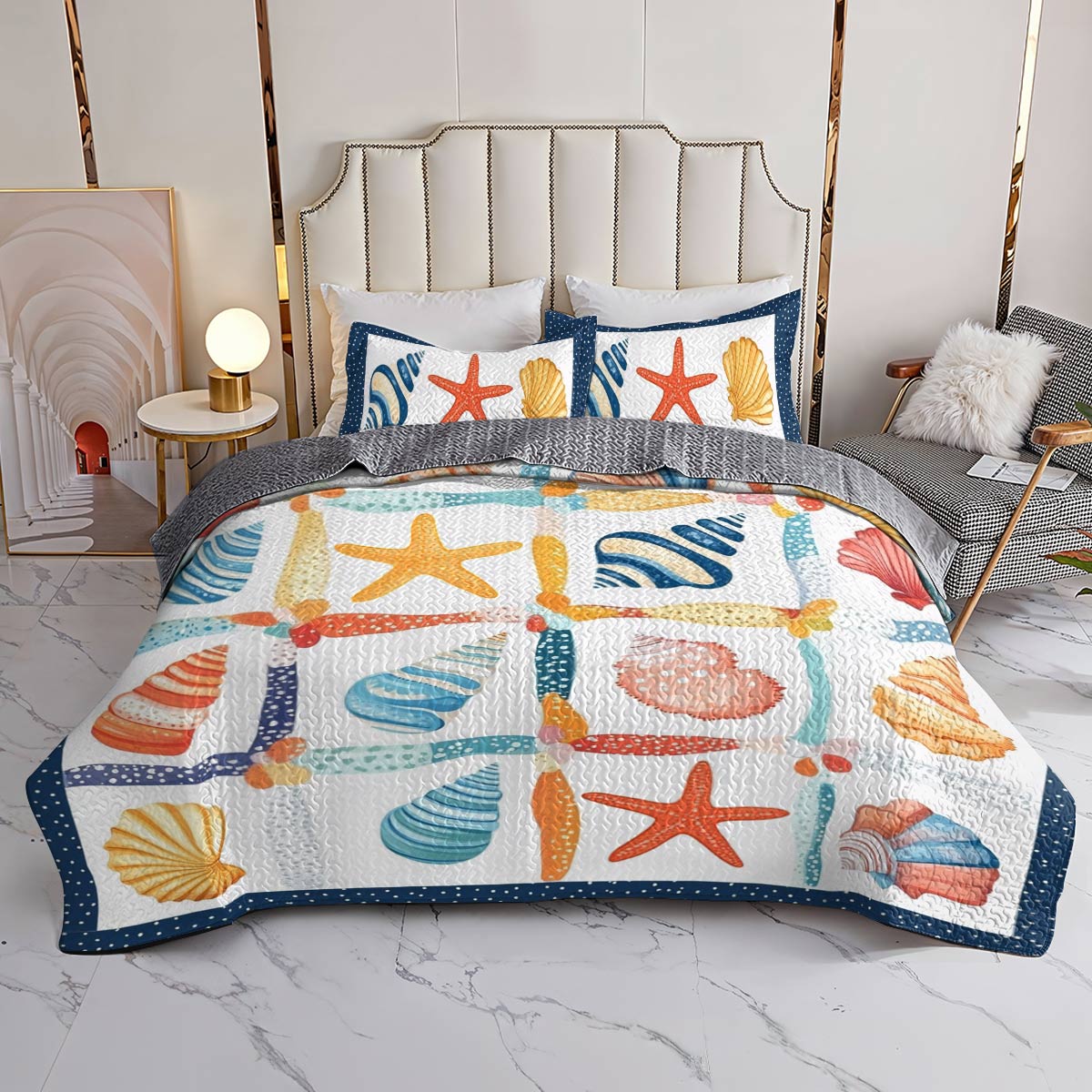 Shineful All Season Quilt 3-Piece Set Beachlife Lovely