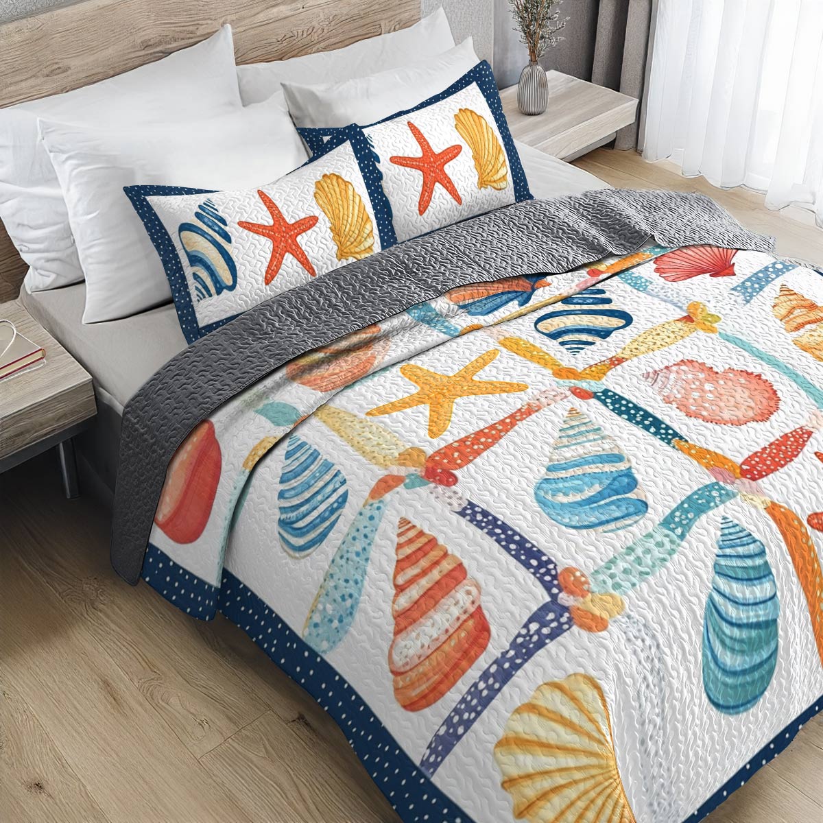 Shineful All Season Quilt 3-Piece Set Beachlife Lovely