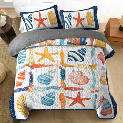 Shineful All Season Quilt 3-Piece Set Beachlife Lovely