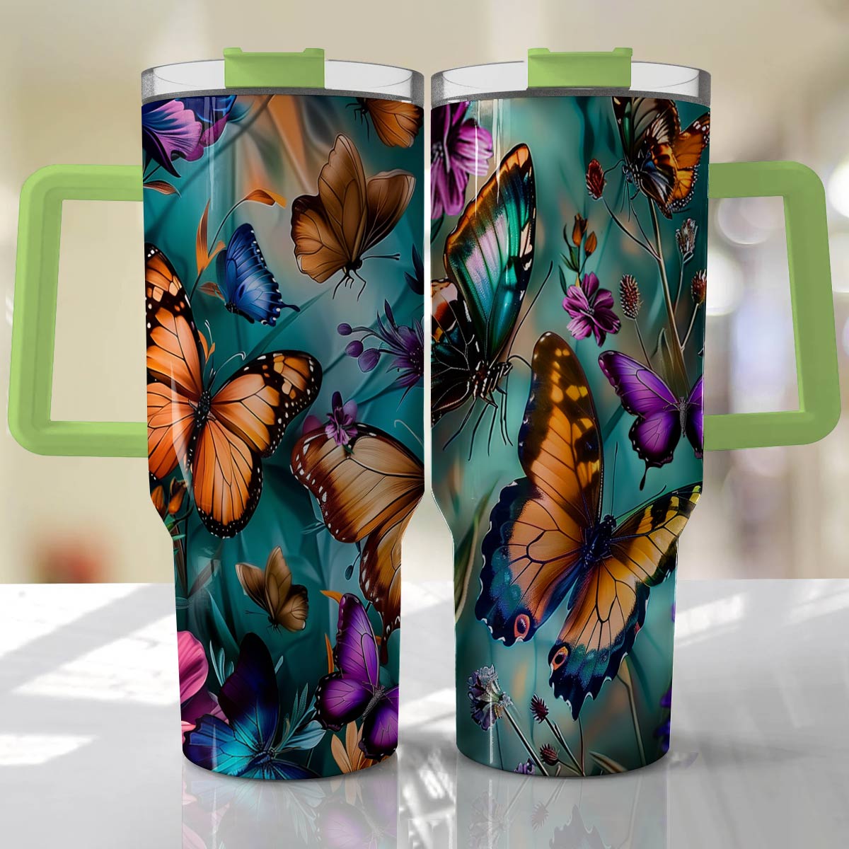 Shineful Tumbler Elegant Butterflies