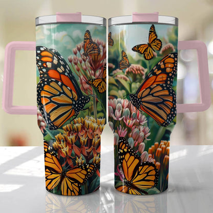 Shineful Tumbler sauve la plante Monarch et l'asclépiade